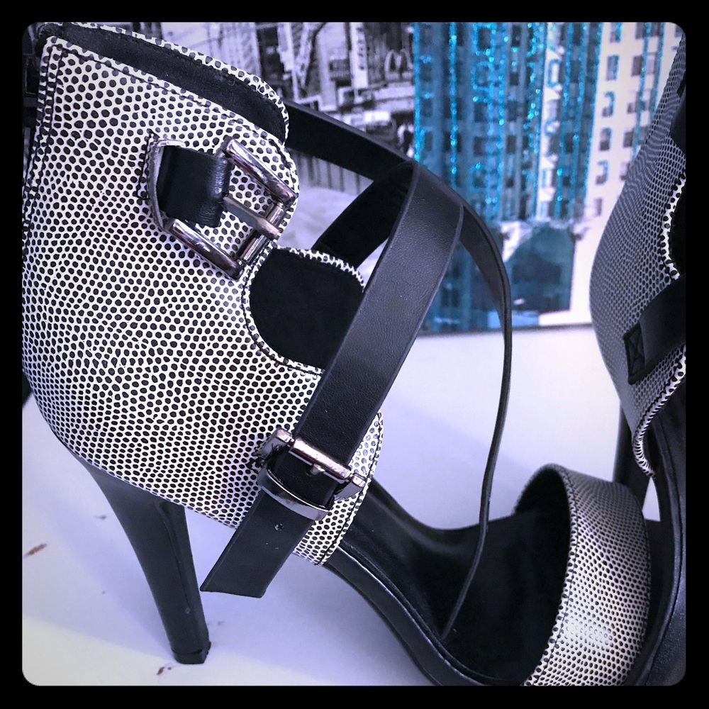 Charlotte Russe black and white heels